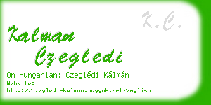 kalman czegledi business card